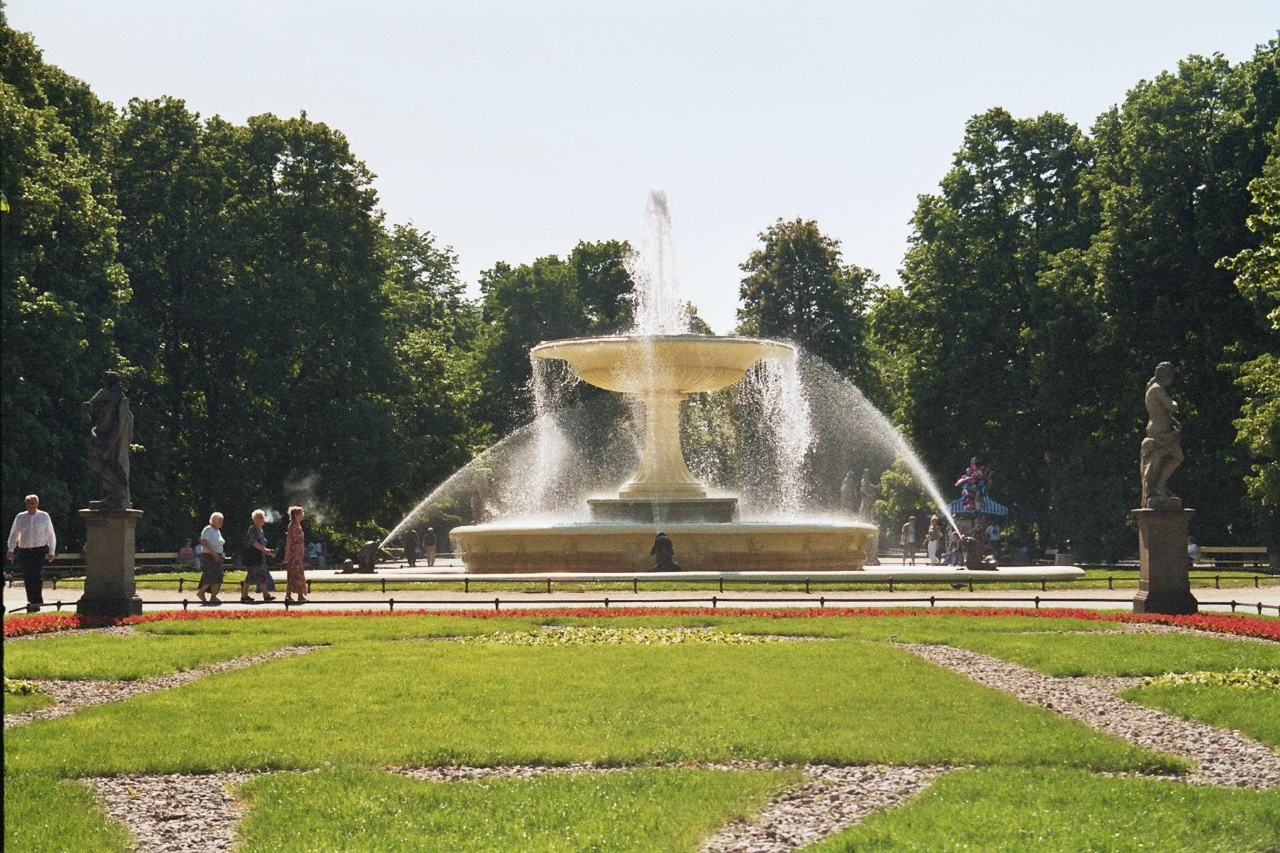 Warschau: Springbrunnen